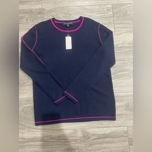 Chelsea&Theodore 100% cashmere sweater size M New with tag colour blue